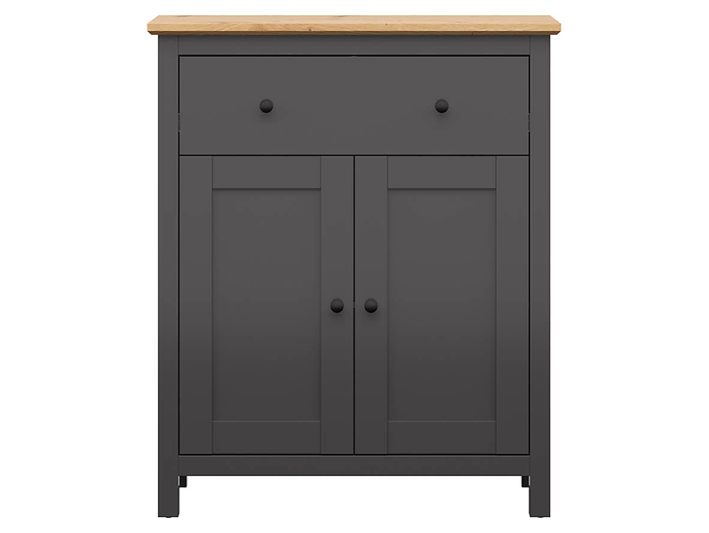Komoda Hesen 101 cm z 2 drzwiami i szufladą grafit