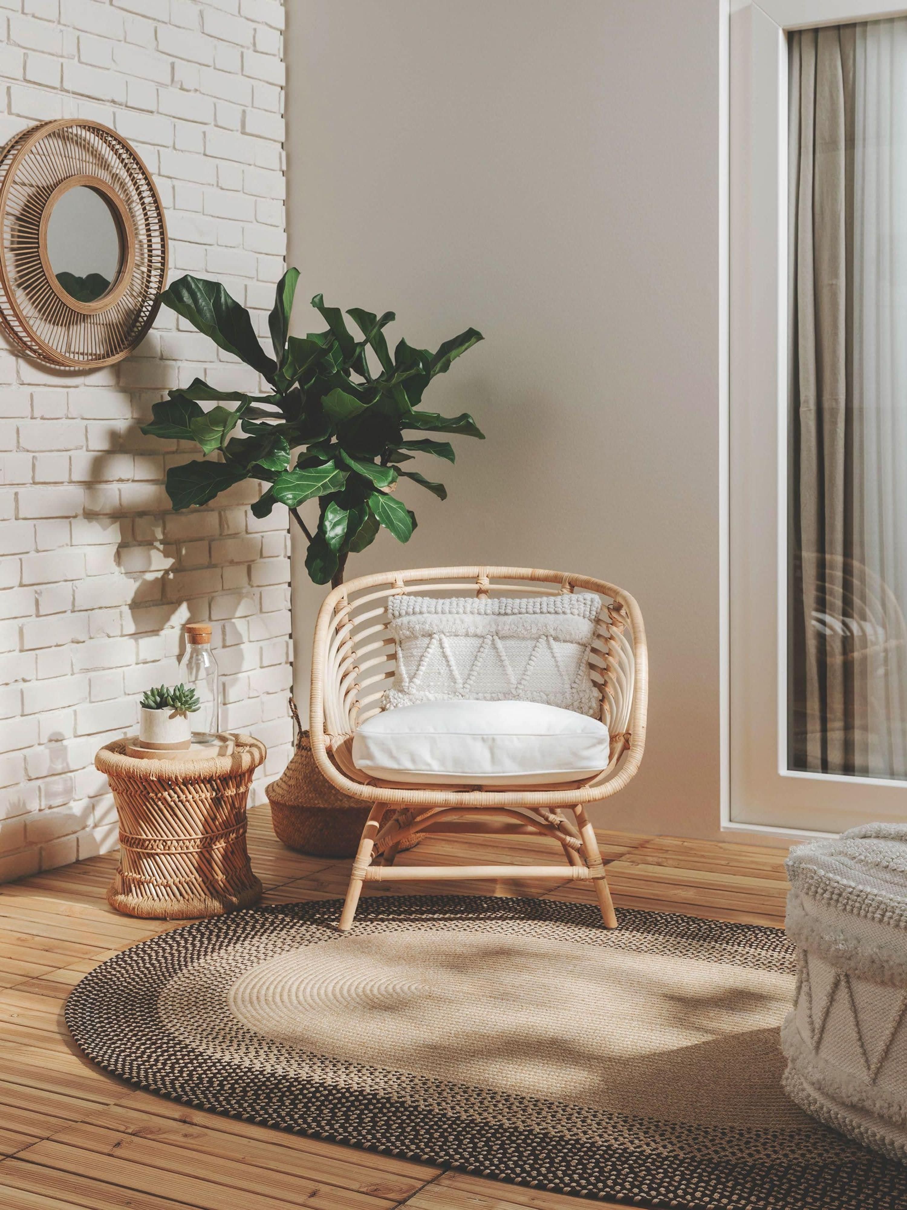 Ovaler Indoor & Outdoor-Teppich Nandi