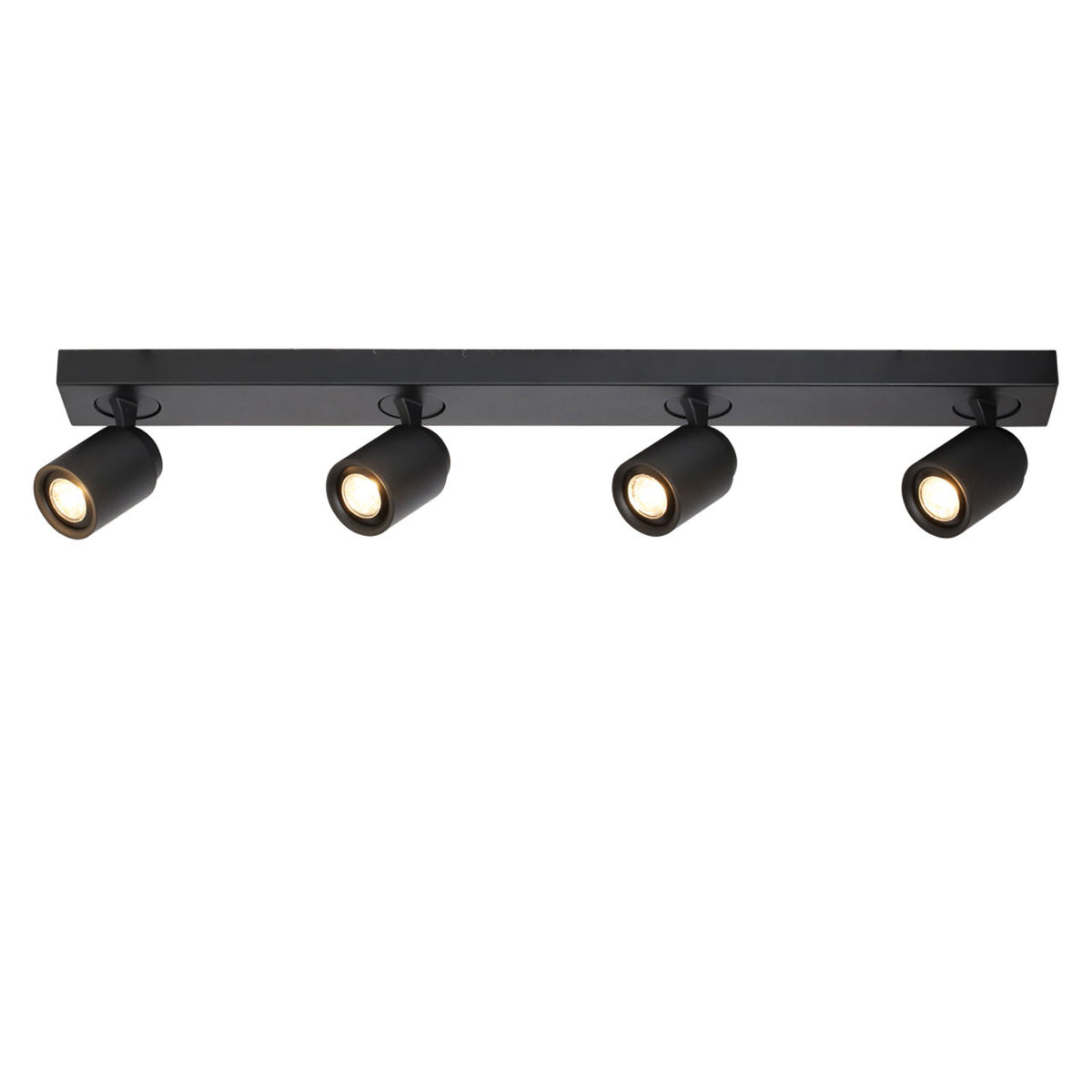 Freelight spot Razza - 4 lichts - 76 x 14  cm - zwart