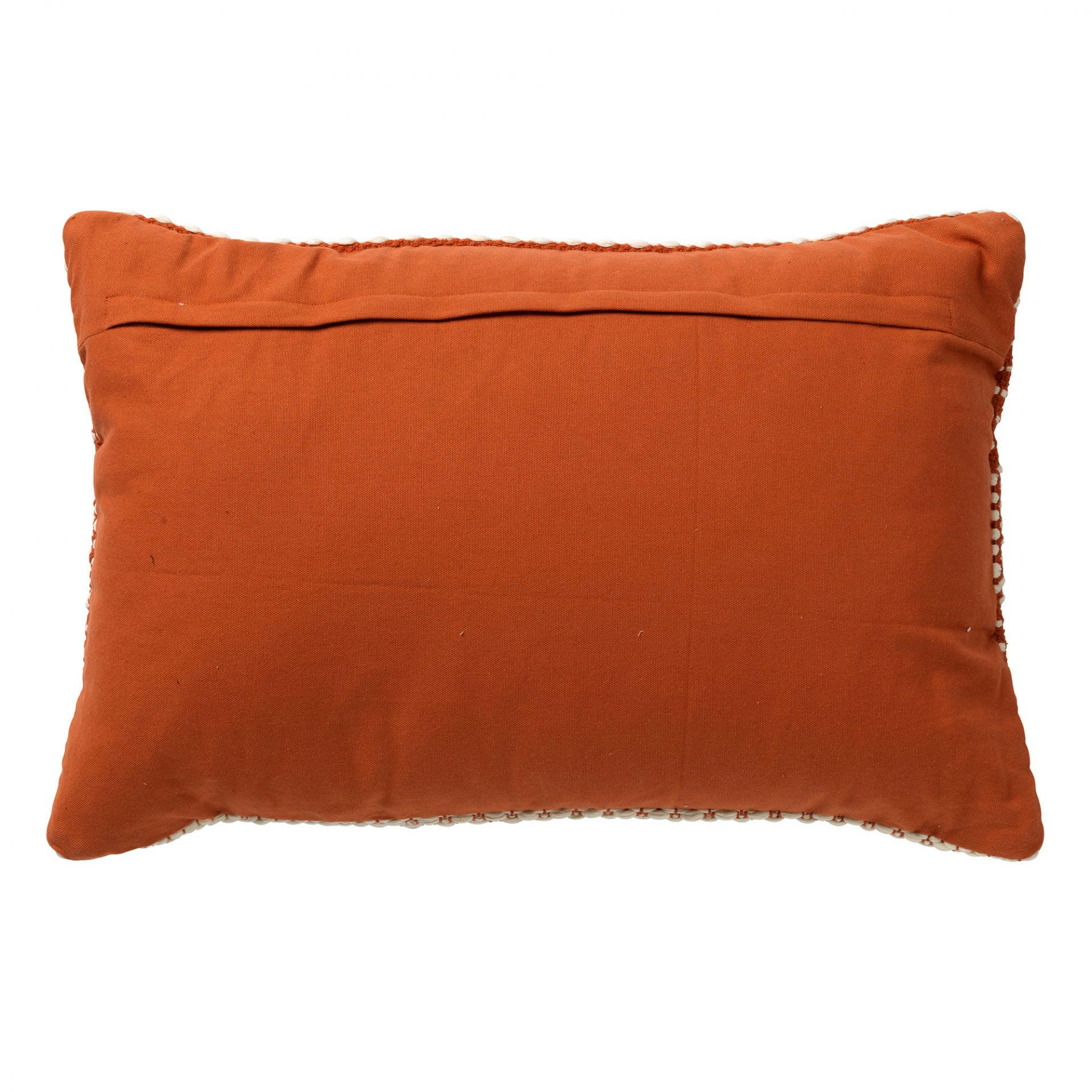 - Coussin - orange en coton 40x60 cm avec motif