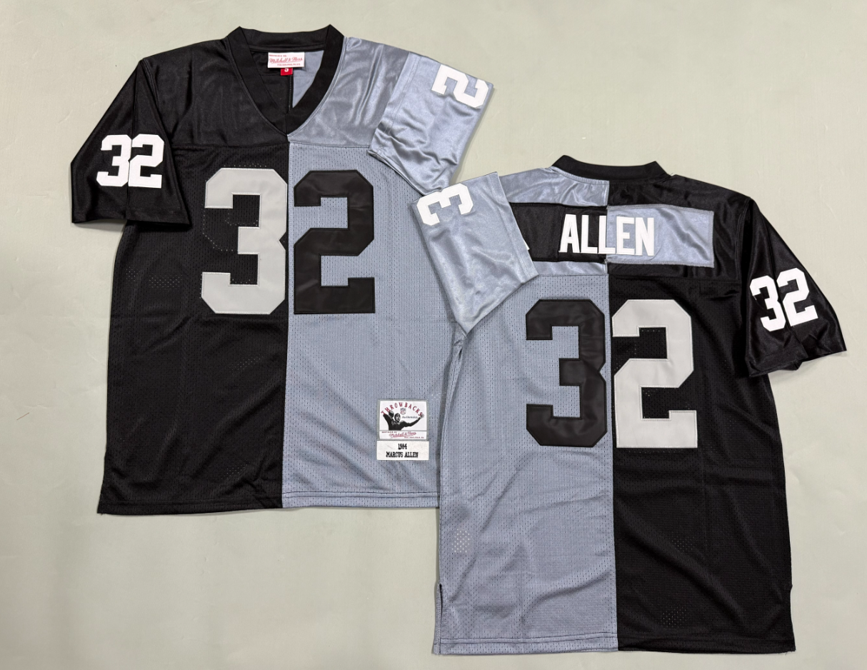 Marcus Allen Las Vegas Raiders Authentic Split Throwback Retired Player Jersey