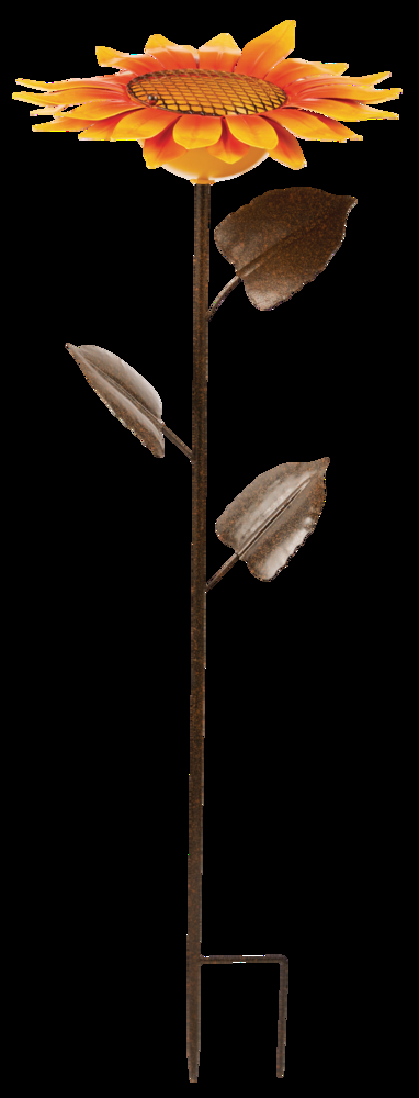 For Living Metal Bird feeder & Garden Stake, 35.43-in, Multi-Colour