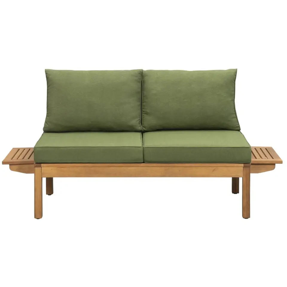 Tuinbank Orleàns Brest - naturel/donkergroen - 61x157x61 cm