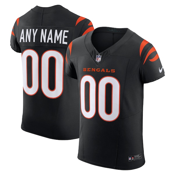 Cincinnati Bengals Nike Team Vapor F.U.S.E. Elite Custom Jersey -  Black