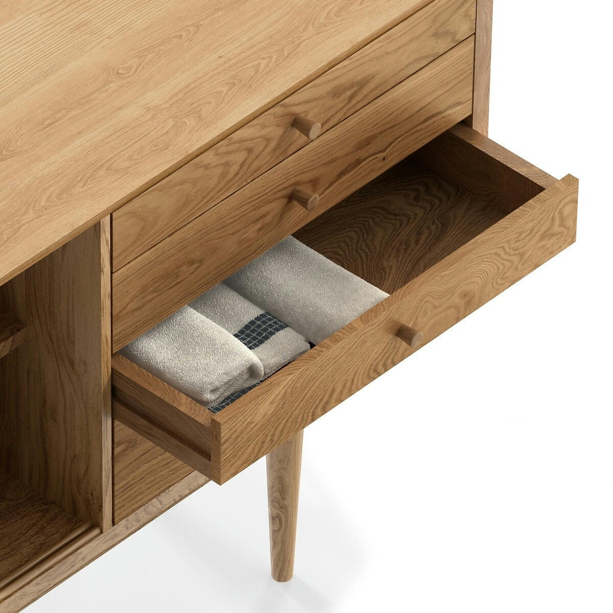 Buffet vintage, 2 portes, 4 tiroirs, Quilda