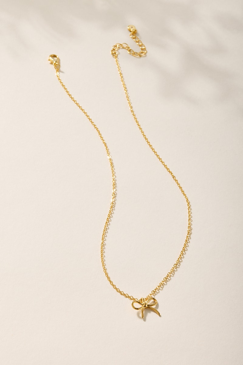 Mindy Bow Pendant Necklace