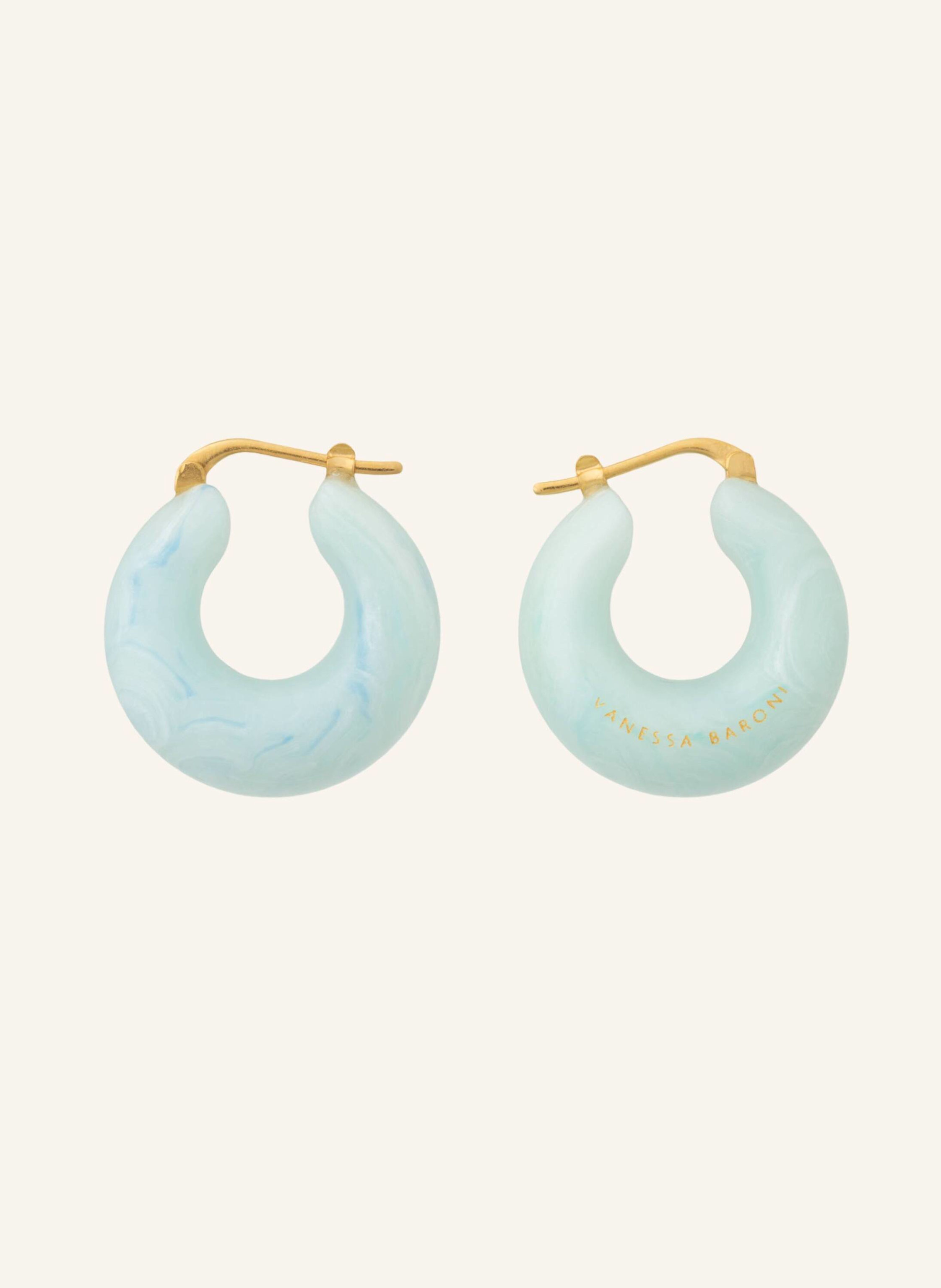 VANESSA BARONI Creolen CIRCLET EARRING CLOUD MARBLE by GLAMBOU
