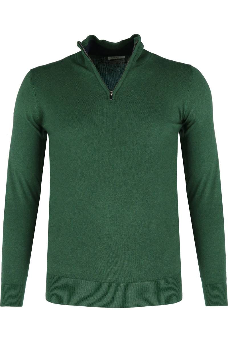 ETERNA Regular Fit Pullover dunkelgrün, Einfarbig