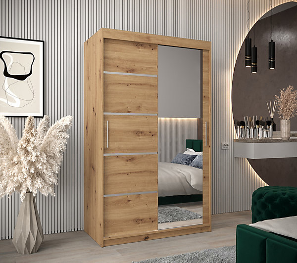 Armoire Verona 2 a portes coulissantes H. 200 x L. 120 x P. 62 2 portes