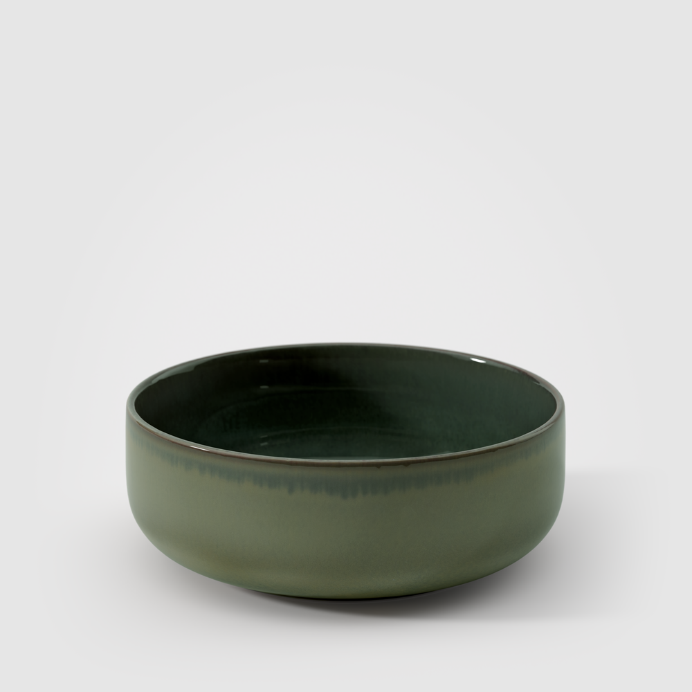 Crafted Serving Bowl - Green, 18.6 oz, Premium Porcelain