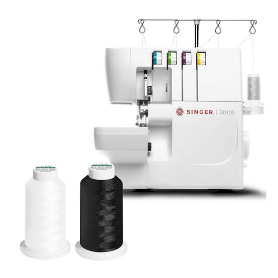 Singer S0105 Overlocker Machine and Threads Bundle