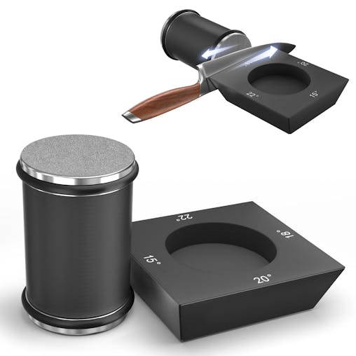 NNEOBA 4-Sided Rolling Knife Sharpener Diamond Sharpening Stone Black