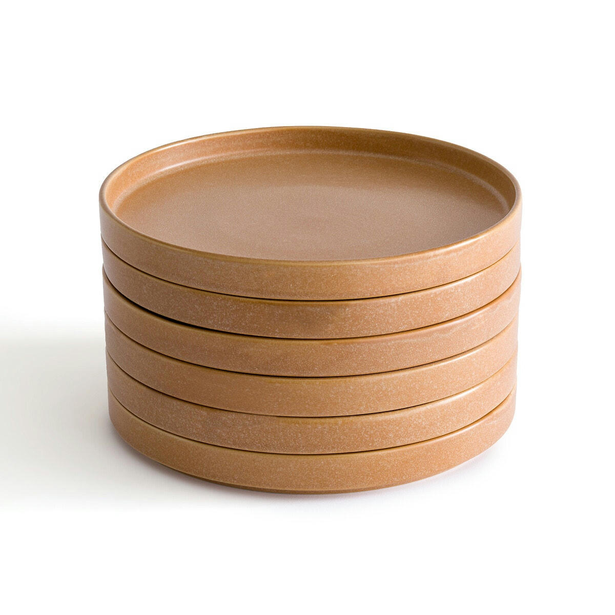 Lot de 6 assiettes plates émail réactif, Boldi