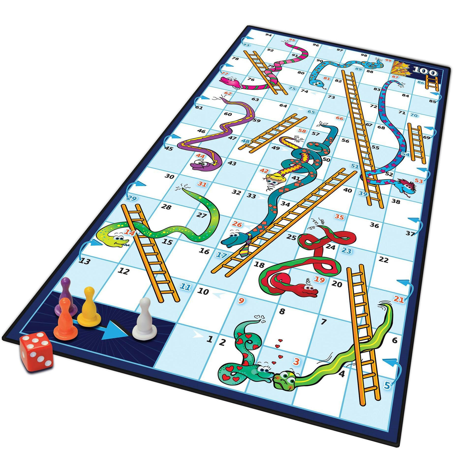 Editions Gladius Snakes & Ladders Classic Family Board Game Set, Ages 4+
