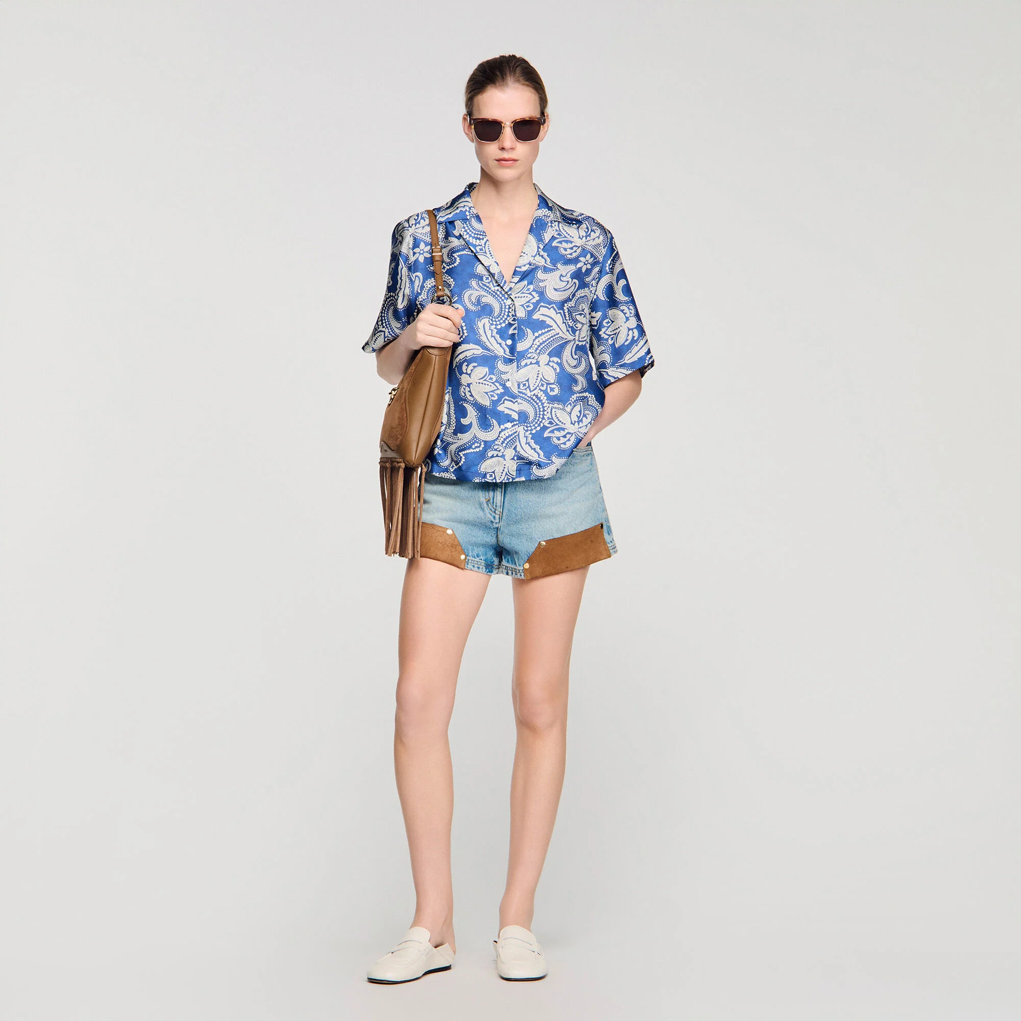 Chemise à imprimé floral