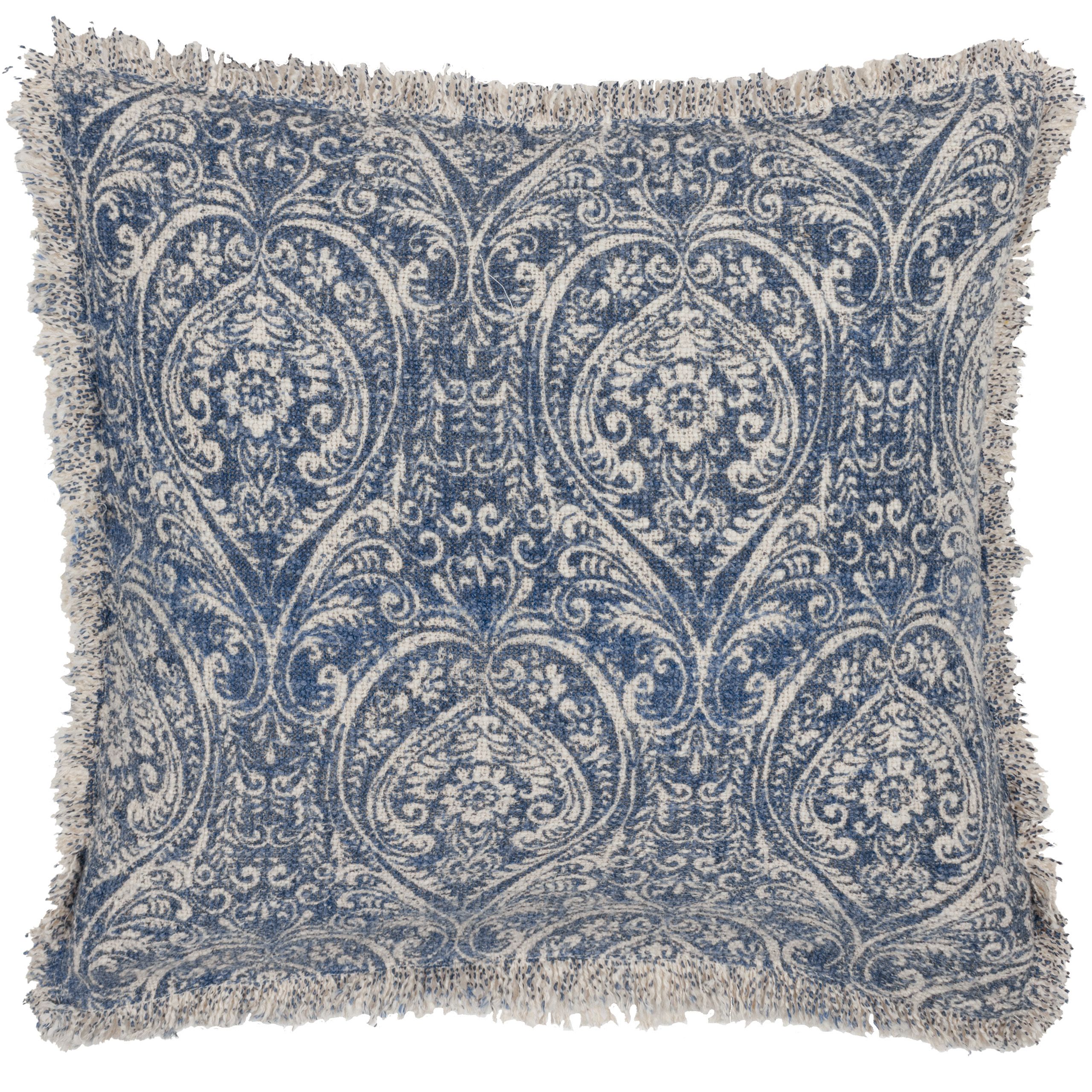Paoletti Durelle 100% Cotton Paisley Fringed Cushion