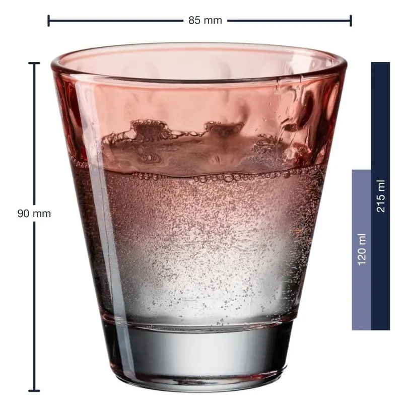 Becher 6er-Set Optic Pastell
