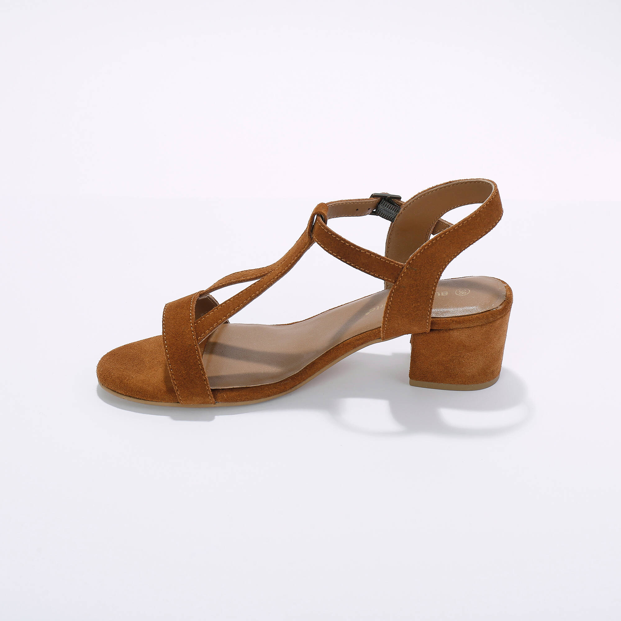 Sandales brides à talons en cuir certifié LWG