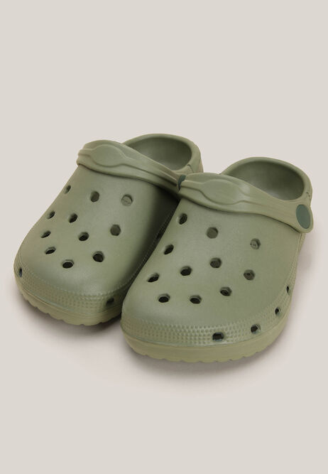 Boys Green Clog Sandals
