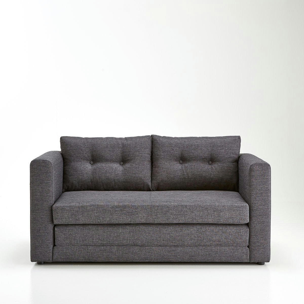Canapé convertible, tissu texturé, 2 places, Udel