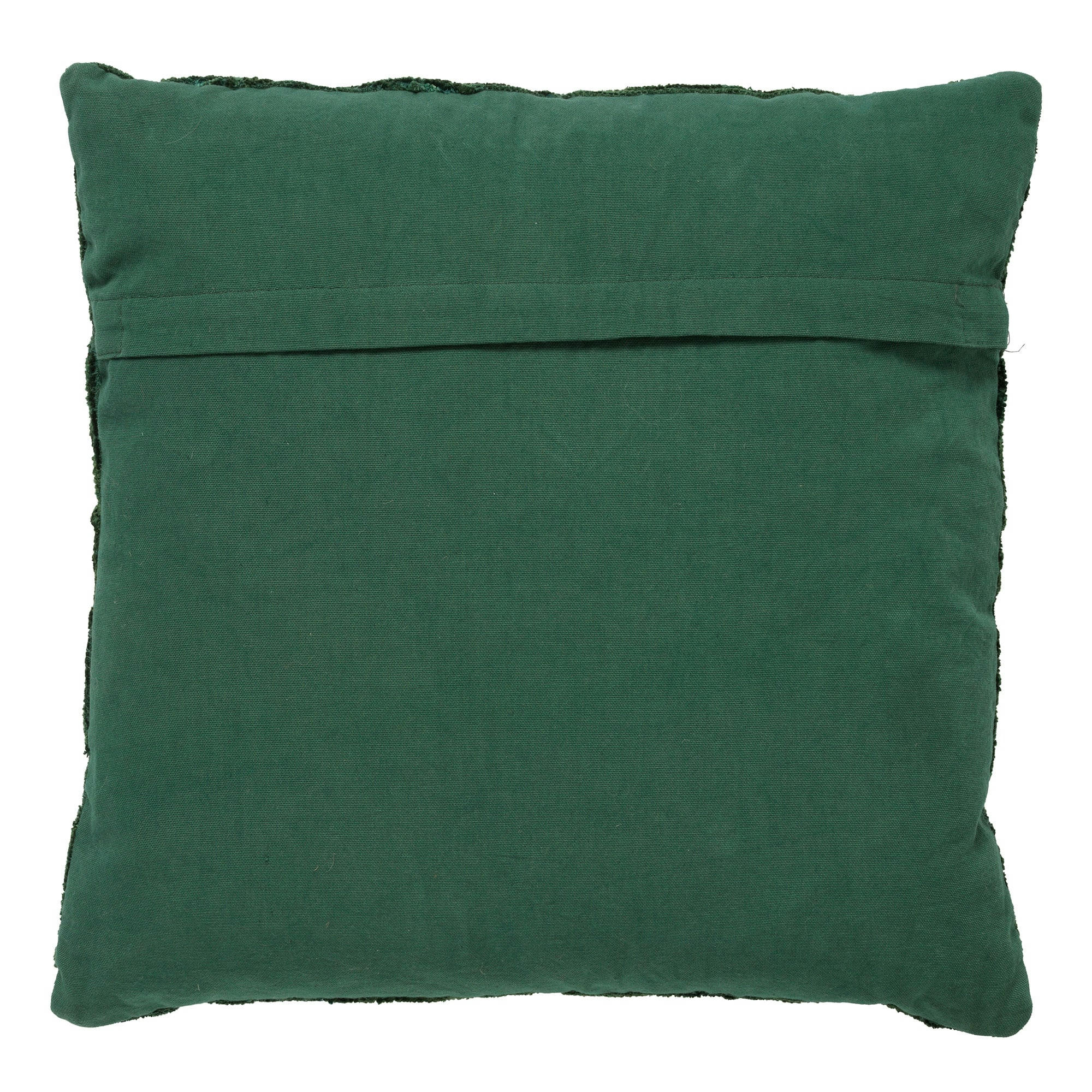 AMAR - Coussin - vert en coton 45x45 cm avec motif fleuri