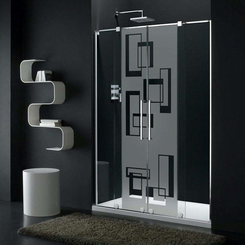 - Film Occultant l'art abstrait pour Vitre/Douche 200x75cm