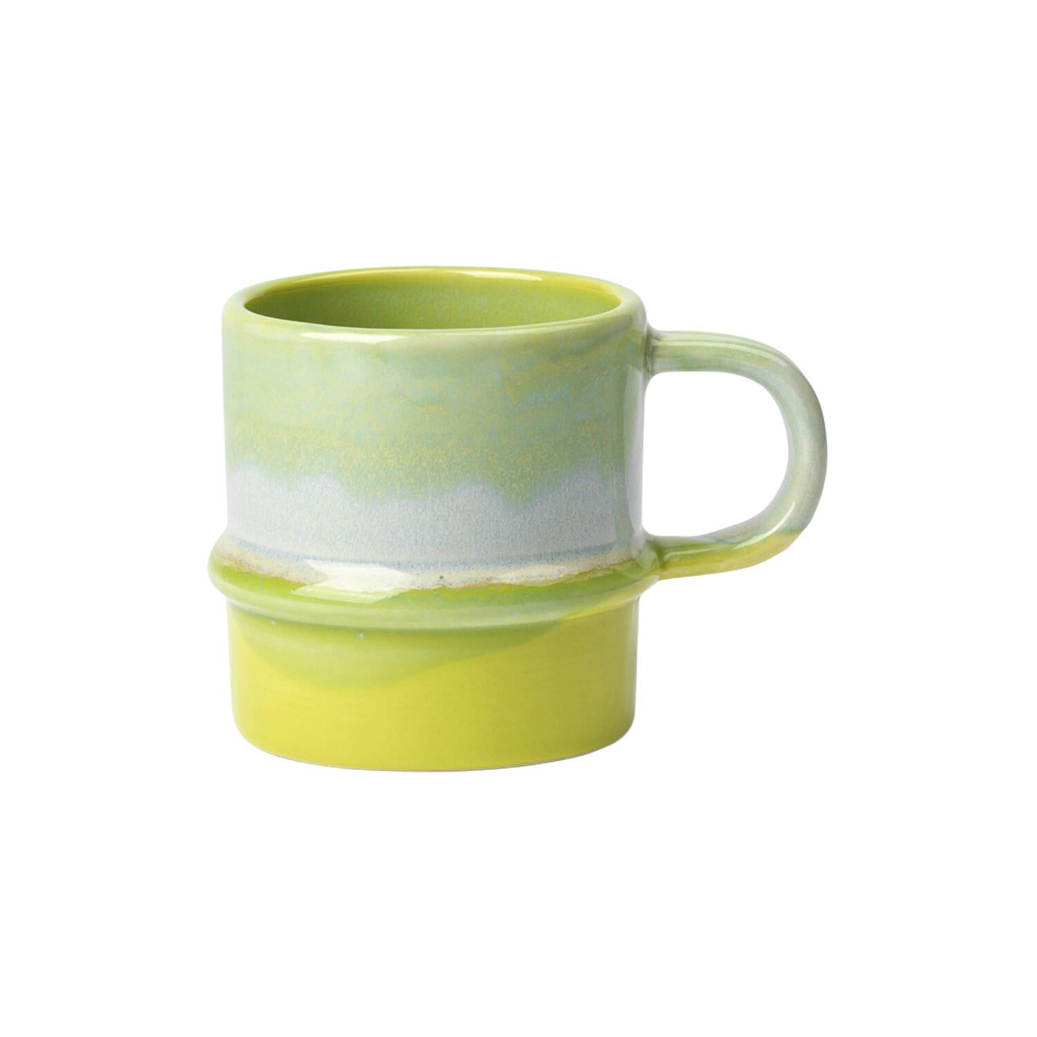 Poppery Krus med hank, apple green/mint
