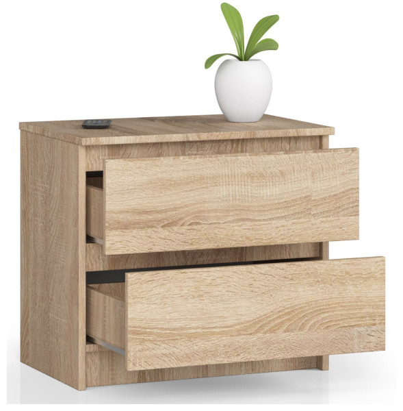 Szafka nocna AKORD K60 Dąb Sonoma 60 cm mat 60x40x55 cm