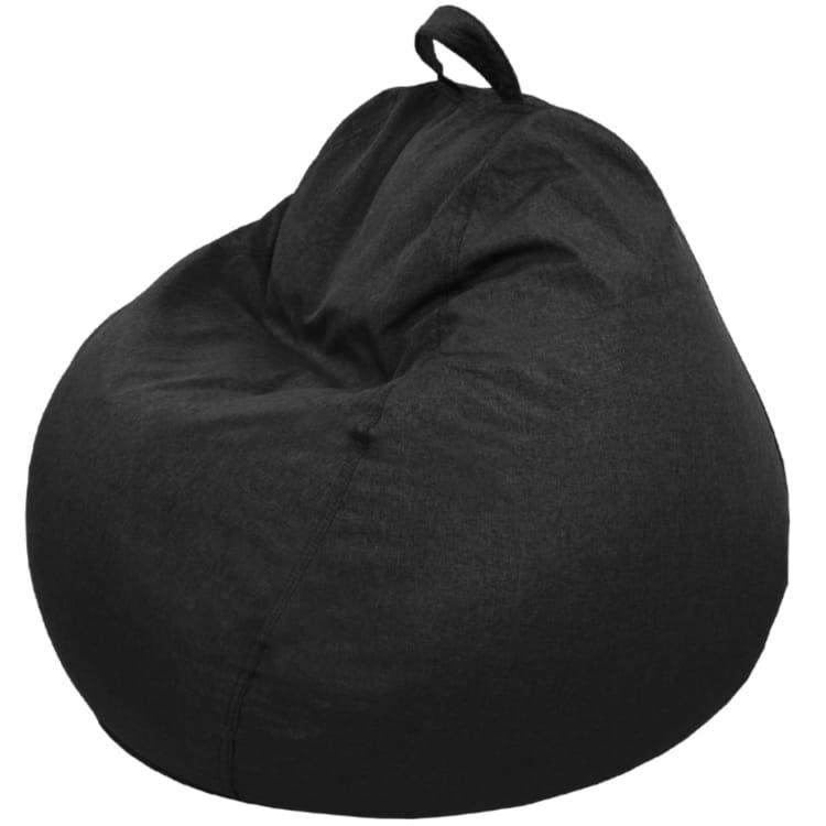 - Pouf Poire Noir 120 x 100 cm