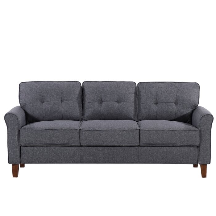 Kouchouk 78.7'' Linen Flared Arm Sofa