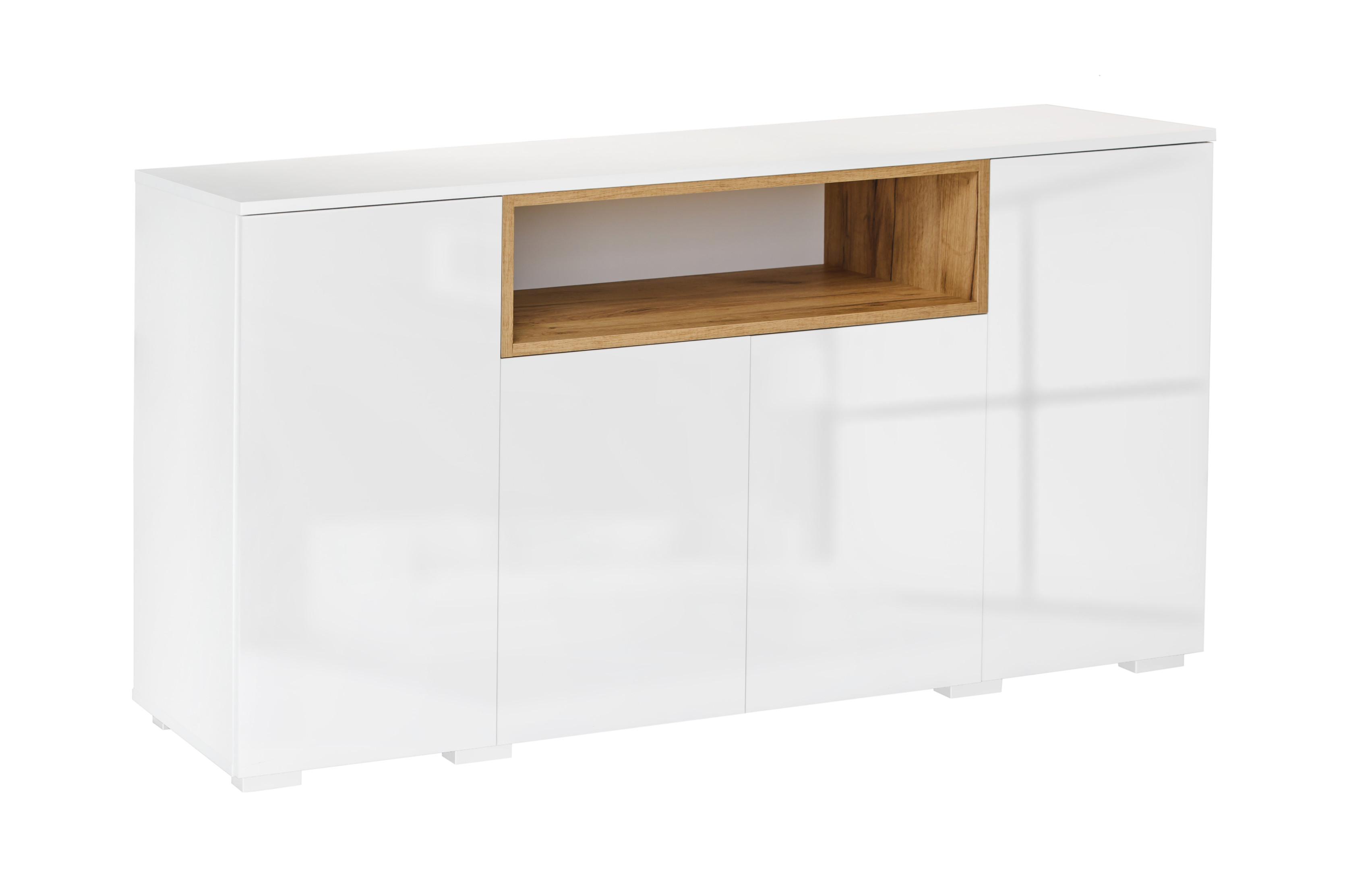 Komoda do salonuLondyn 190 cm biały połysk designerska