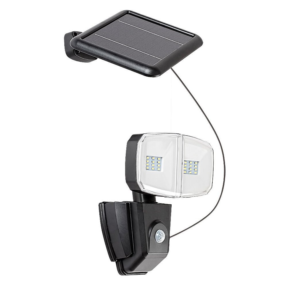 Naświetlacz solarny z czujnikiem ruchu LED 12W Zlarin czarny 77012 Rabalux