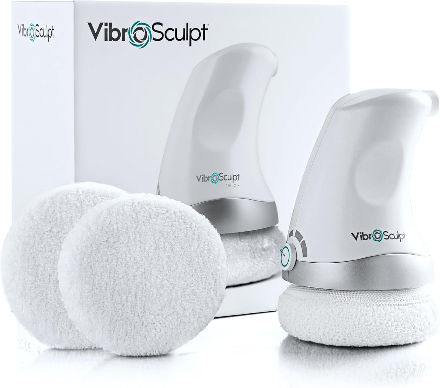 Vibro Sculpt 1.0 Body Sculpting Machine – Lymphatic Drainage Massager & Cellulite Massage Tool for Legs, Stomach & Arms – with Interchangeable Pads that Helps Improve Skin Texture