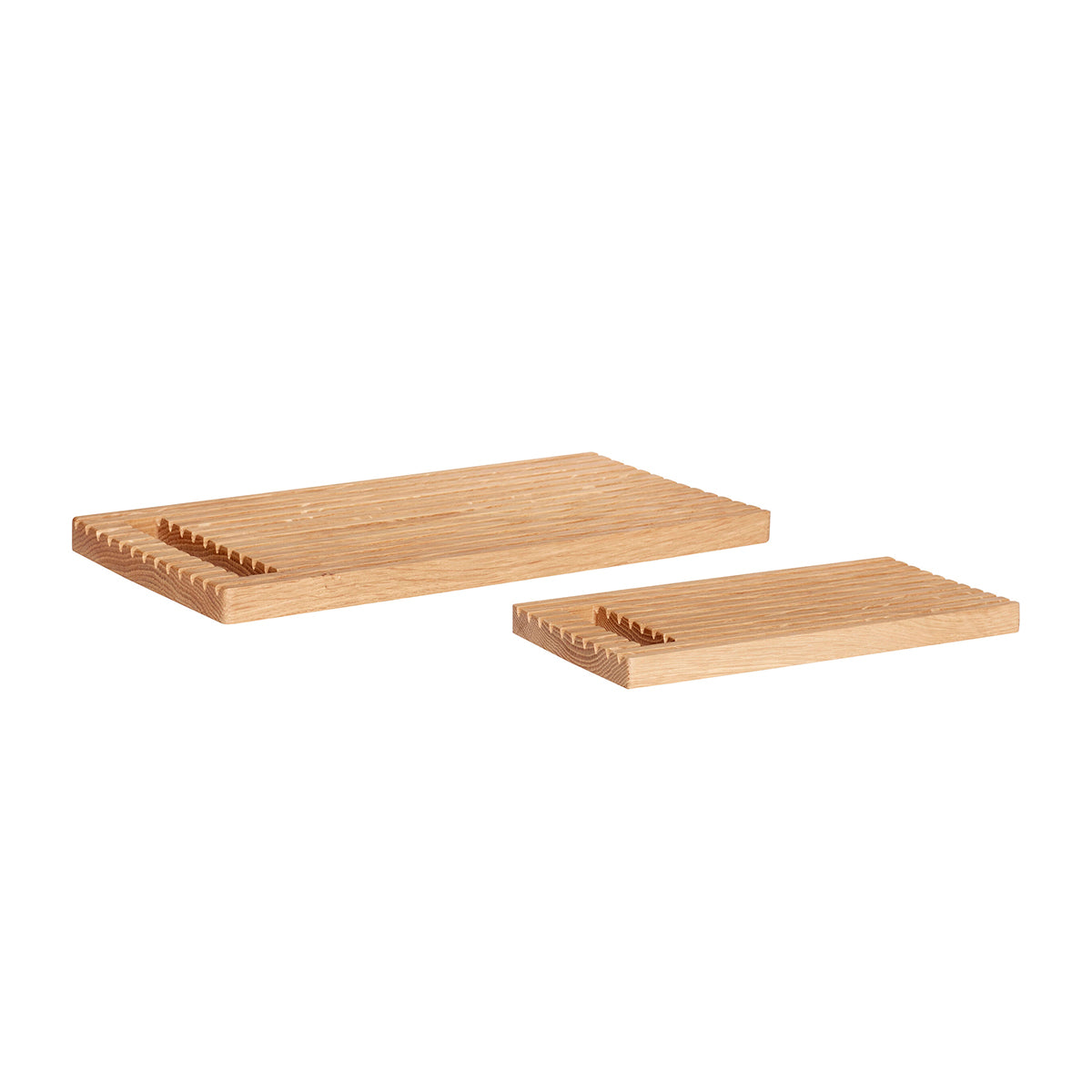 Hübsch snijplanken Alley - eikenhout - 30x16xh2, 40x20xh2cm