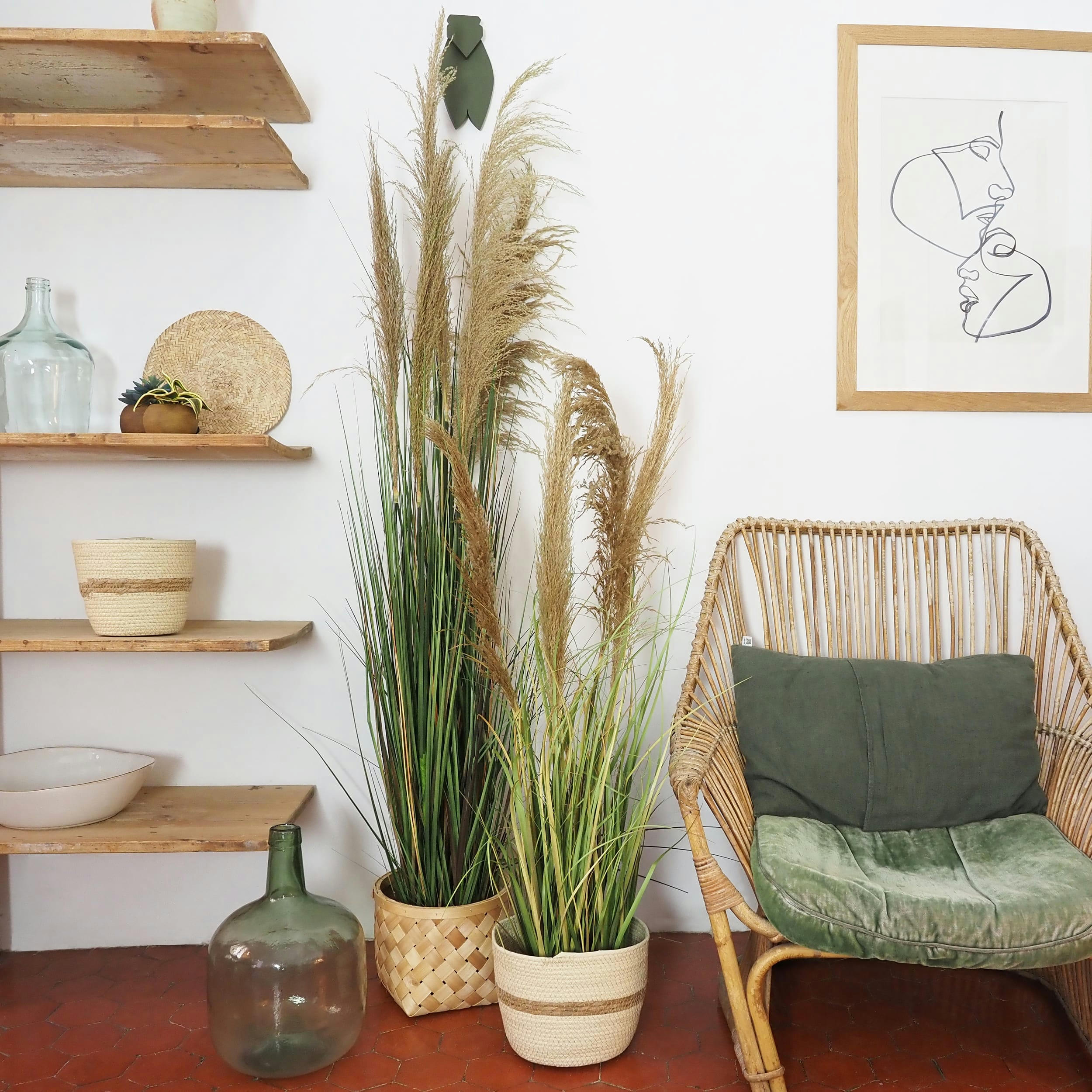 - Herbes de la pampa artificielles 110cm