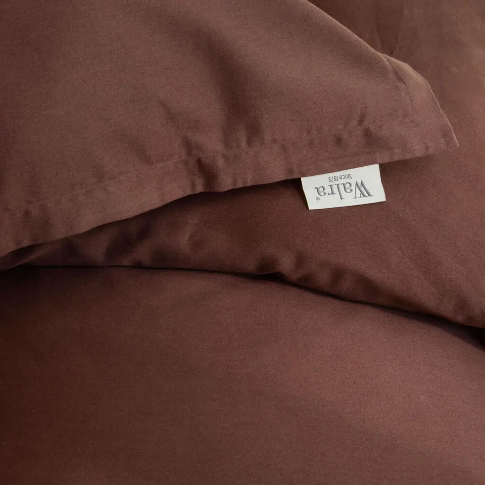 Walra - Dekbedovertrek Vintage Satin - 140x220 cm - Bruin