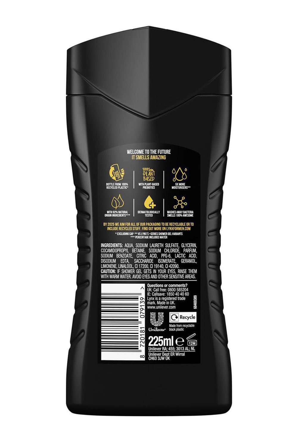 Lynx Dark Temptation Shower Gel 12Hr Refreshing Fragrance 225ml