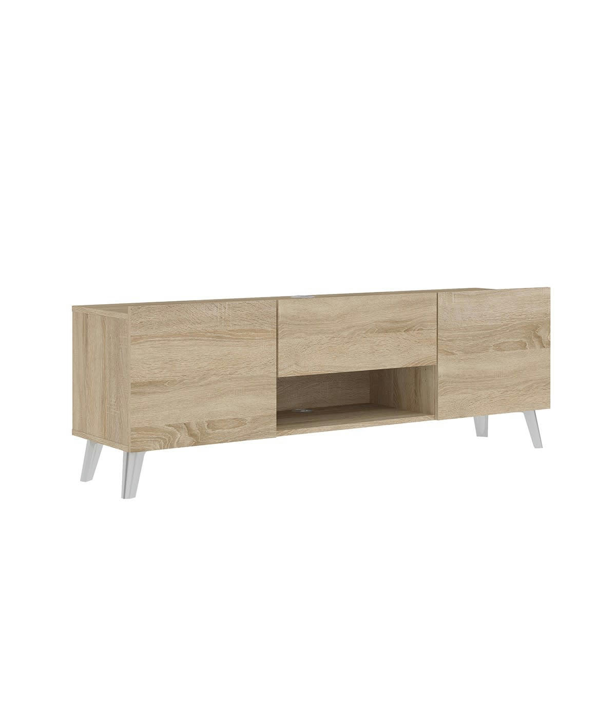 BRIGHTON 2 - Meuble TV 2 portes 1 tiroir - L140 cm