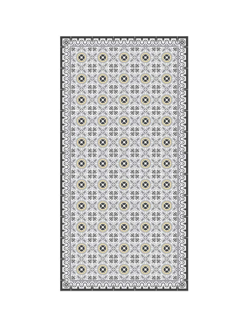 BARCELONE - Tapis en vinyle Tres Torres gris 60x120