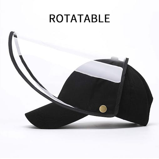 2X Outdoor Protection Hat Anti-Fog Pollution Dust Saliva Protective Cap Full Face Shield Cover Kids Red
