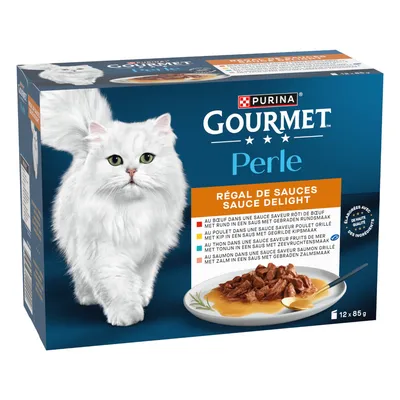 5 x Gourmet Wet Cat Food - 4 + 1 Free! *
