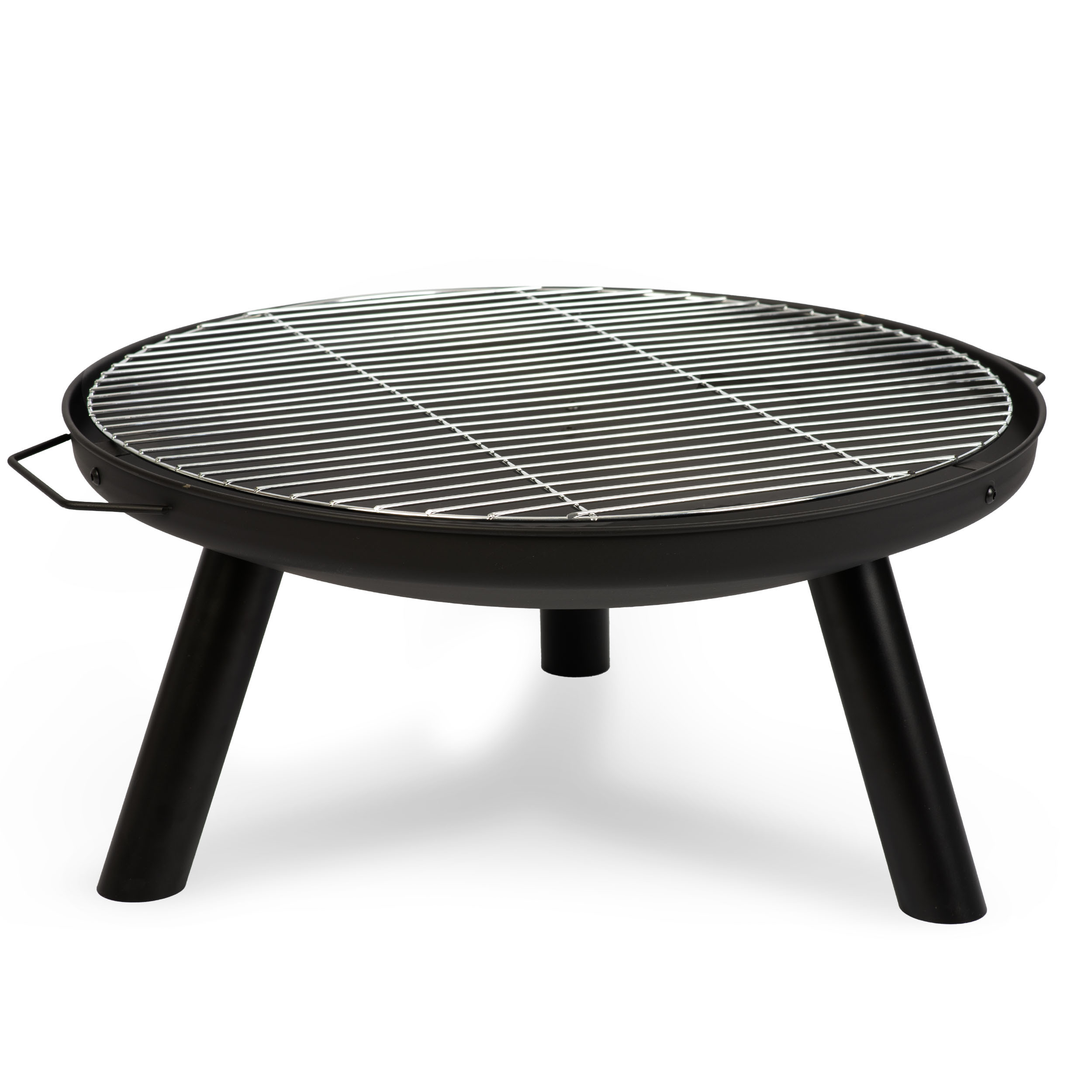Palenisko ogrodowe z rusztem uchwytami na ognisko grill 60cm Berdsen