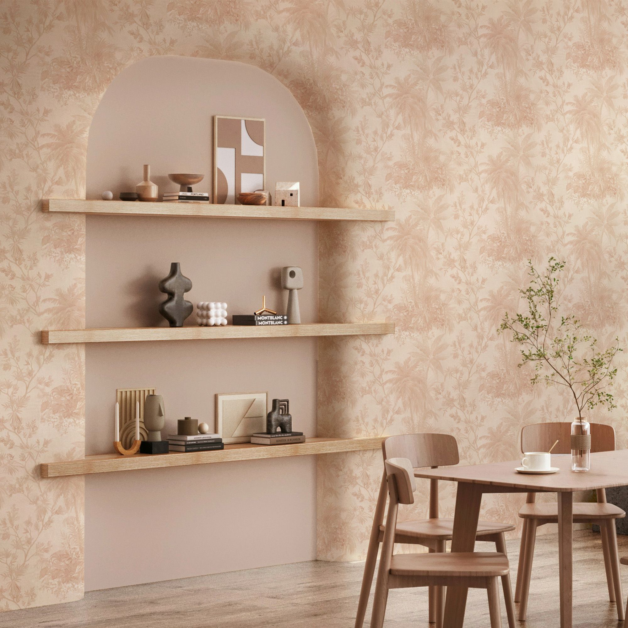 Boutique Bali Rose Wallpaper