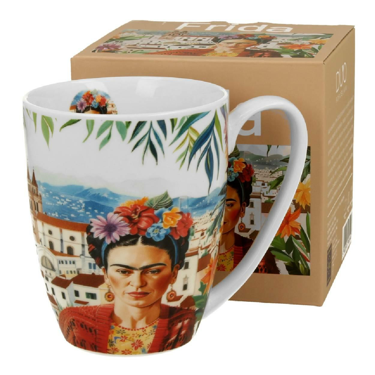 Kubek Classic Mexican Art Frida porcelanowy 360 ml kolorowy