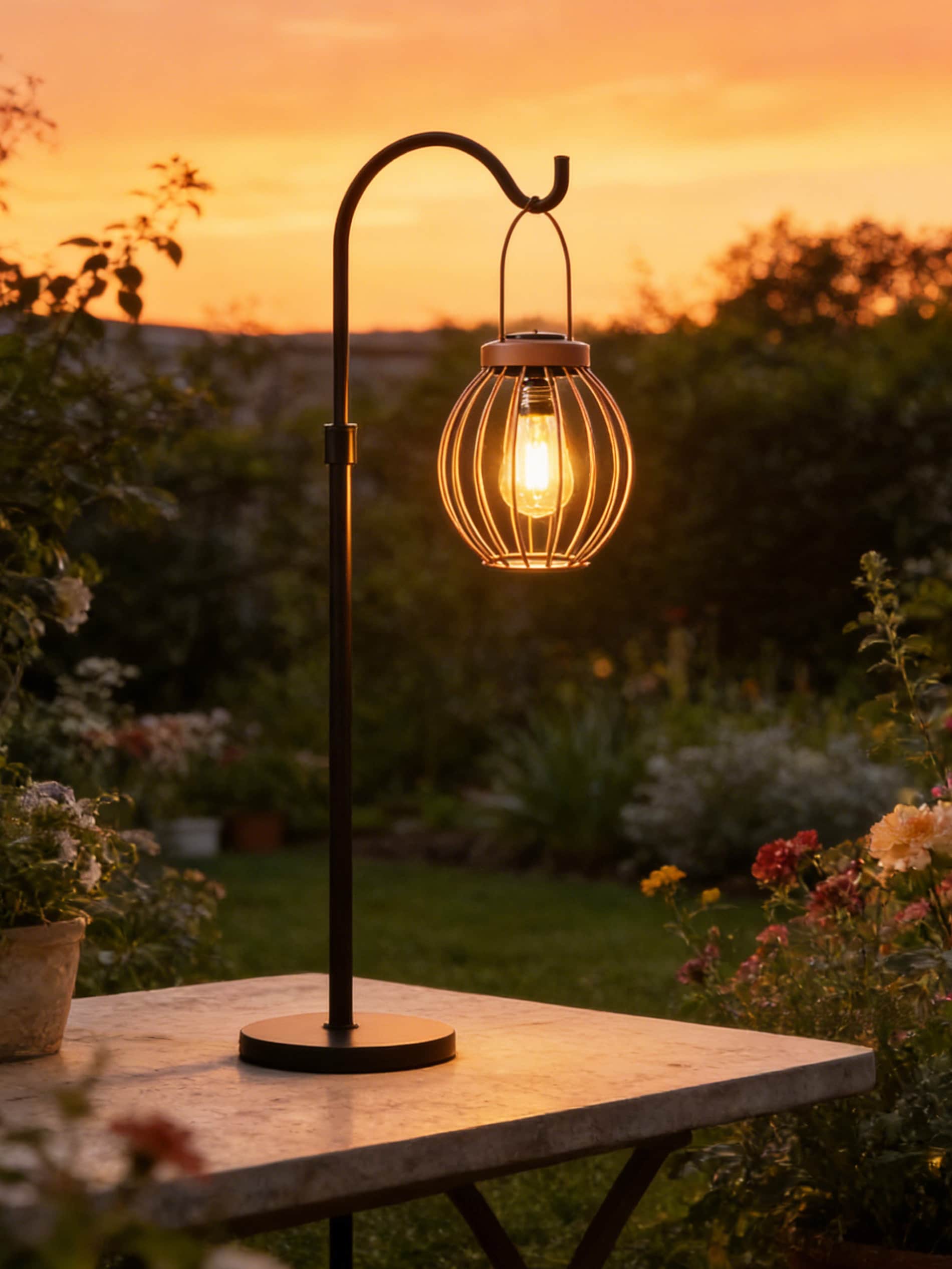 Zawieszany lampion solarny LED