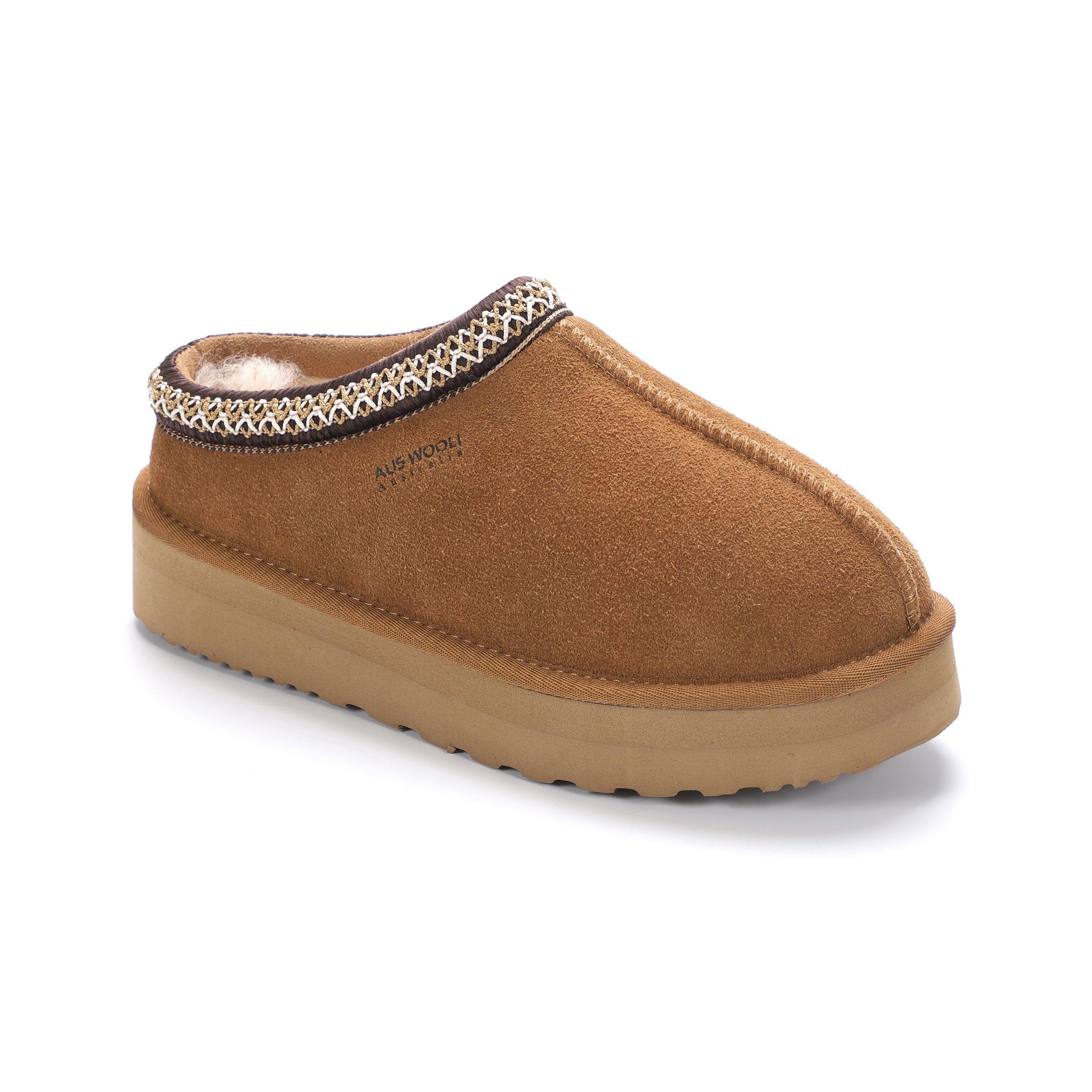 Aus Wooli Australia Mentone Platform Slippers