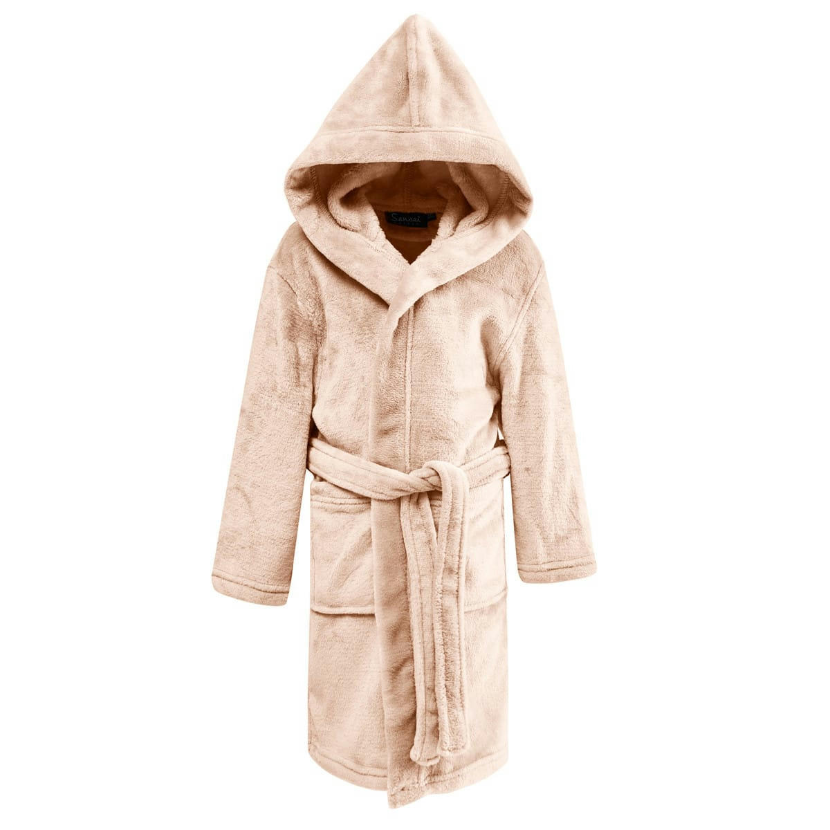 KOMO KIDS - Peignoir enfant polaire chaud à capuche  petale 03/04 ans