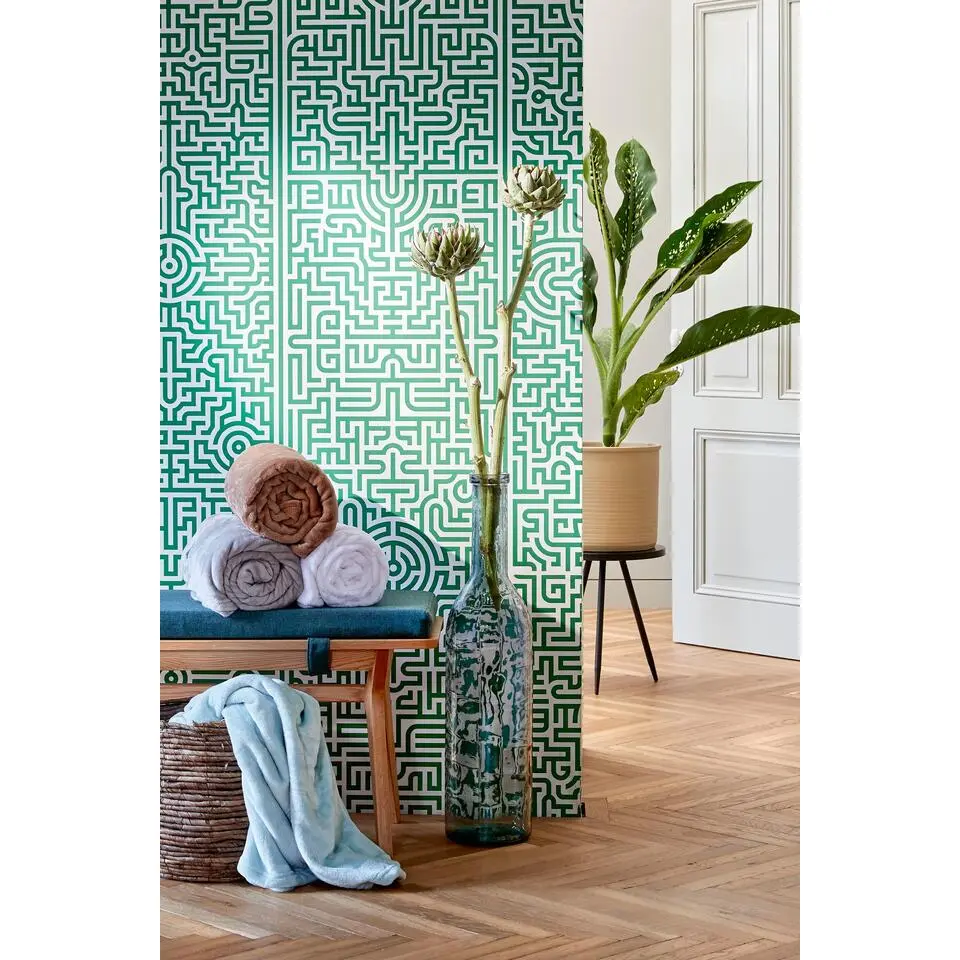 Mica Decorations Rioja Decoratieve Fles H100 x &Oslash;21 cm Lichtblauw