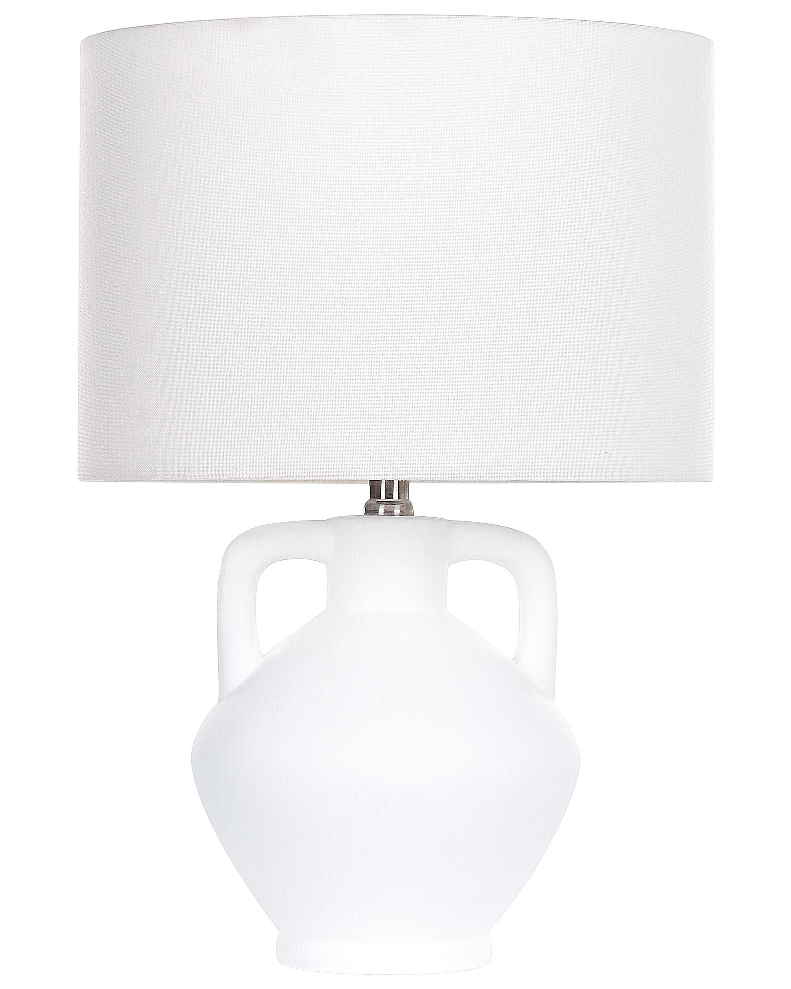 Lampa lampa stołowa nocna ceramiczna biała