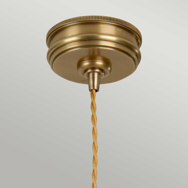 Lampa wisząca postarzany mosiądz Douille 1xE27x60W Elstead